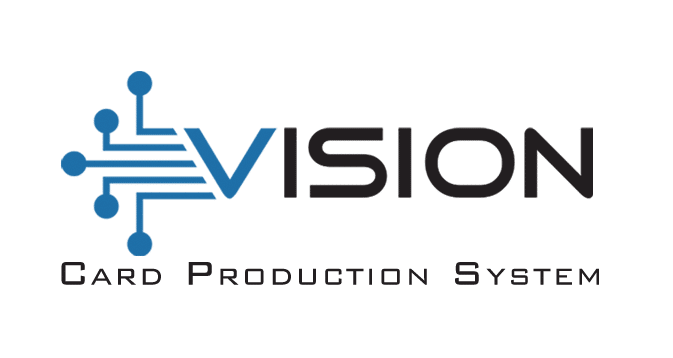 vision card production system logo